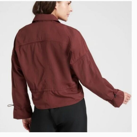 Athleta Acadia Jacket Maroon Size Small - Picture 3 of 10